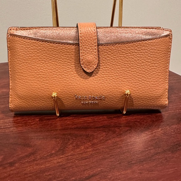 Kate Spade  Hudson Pebbled Leather Bifold Wallet NWT - Picture 1 of 7